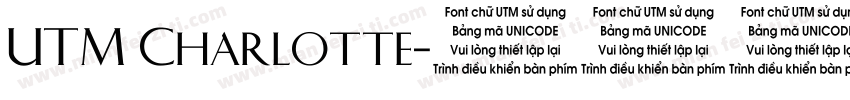 UTM Charlotte字体转换